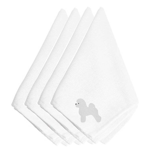 Carolines Treasures Bichon Frise Embroidered Napkins, Set of 4 BB3445NPKE